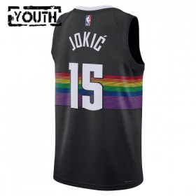 Dres Denver Nuggets Nikola Jokic Nike 2025-26 City Edition Crno Swingman - Dječji
